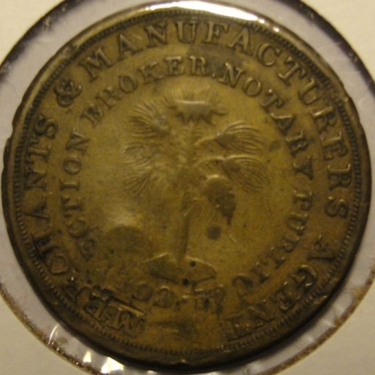 W.w.-Wilbur-Token-Cent---Slave-Auctioneer