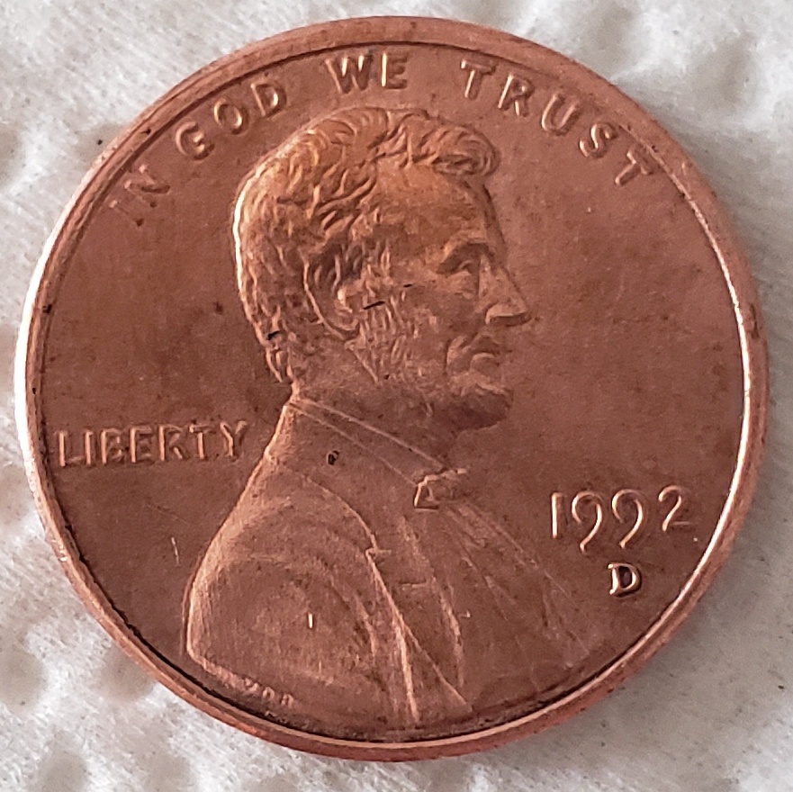 1992-Lincoln-Penny-With-Close-AM
