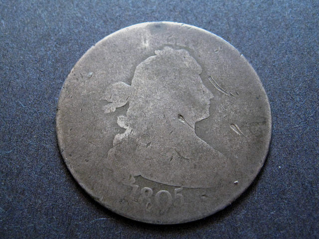 1805-Draped-Bust,-Heraldic-Eagle-Quarter
