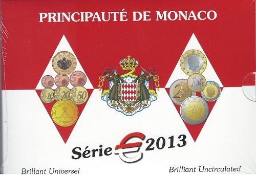 Monaco-2013:-2-Euro-20-Years-Un-And-Bu-Set