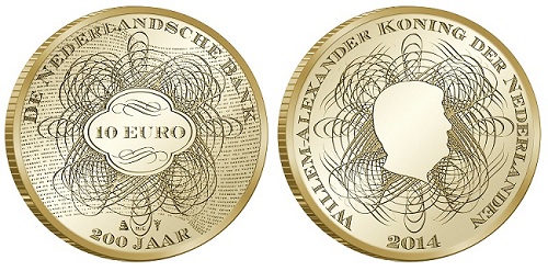 Netherlands-5-And-10-Euro-2014-'200-Years-Dutch-Banking'