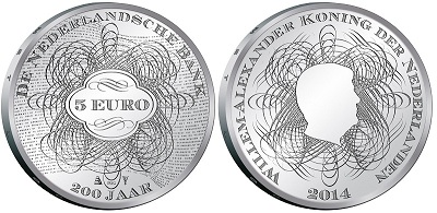 Netherlands-5-And-10-Euro-2014-'200-Years-Dutch-Banking'