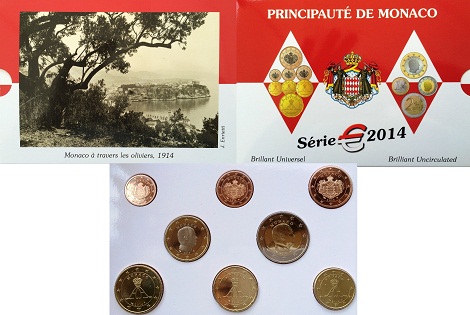Monaco-Coin-Set-2014:-Just-8.000-Pieces-Of-The-2-Euro-Coin