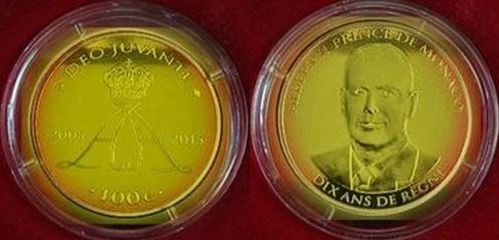 Monaco-100-Euro-2015---10-Years-Prince-Albert-II-1-Oz-Gold