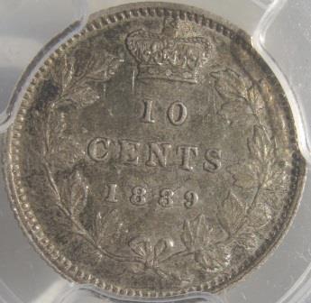 1889-10-Cent-Different-Style-9-S