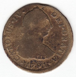 First-Kleeberg-Contemporary-Counterfeit-2-Reales-In-Gold-!