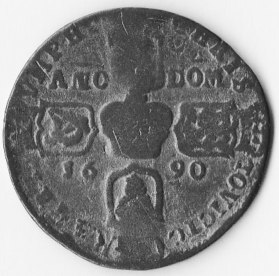 New-Discovery?-Ireland-Gun-Money-1690-Crown-KM#103.1