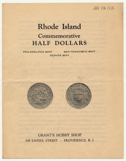 Commems-Collection-Classic:-1936-Rhode-Island-Tercentenary-And-Horace-Grant