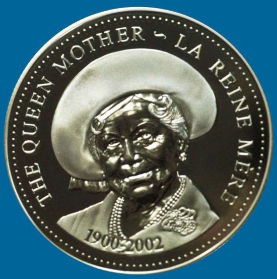 Commems-Collection-Canadian:-2002-Queen-Mother-Commemorative-Silver-Dollar