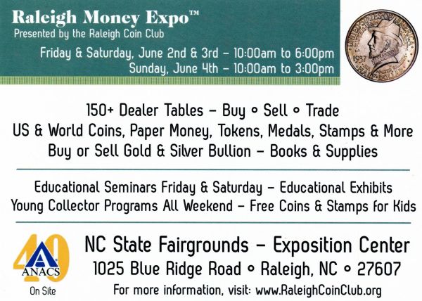 2017-Raleigh-Money-ExpoTm---June-2-4,-2017---Raleigh,-NC