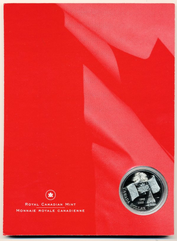 Silver-Dollar-Derivatives-Part-X:-2005-Canada's-Flag-Coin-And-Cd-Rom-Set