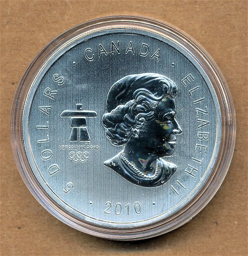 Commems-Collection-Canadian:-2010-Vancouver-Olympics-$5-Silver-Coins