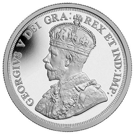 Commems-Collection-Canadian:-King-George-V-On-Canada's-36-MM-Silver-Dollars