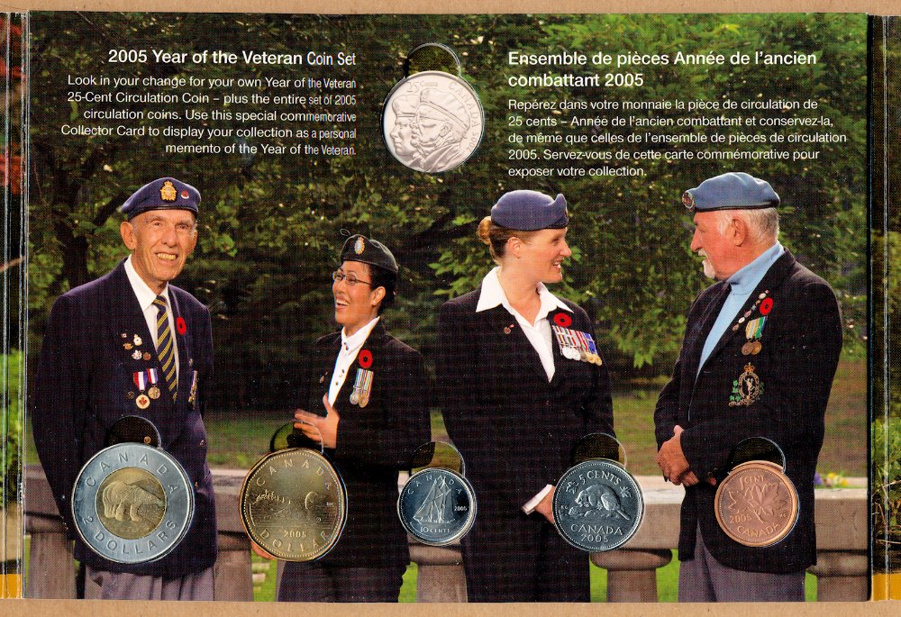 Commems-Collection-Canadian:-2005-Year-Of-The-Veteran-$10---Coin-1-Of-4
