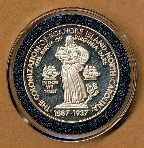 Commems-Collection-Classic:-Medals-With-1937-Roanoke-Half-Dollar-Design