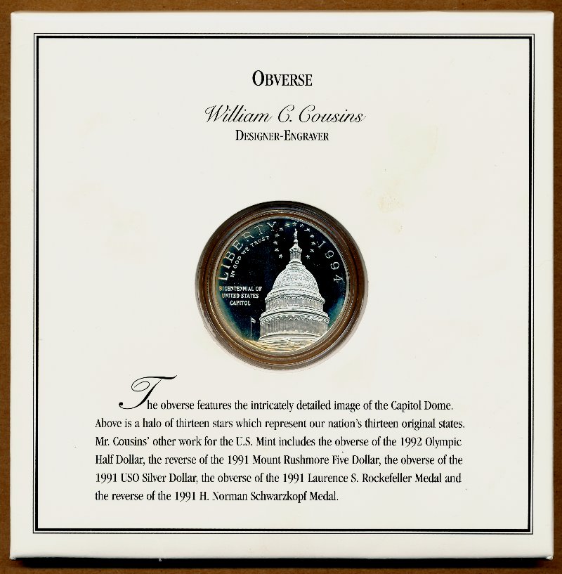 Commems-Collection-Modern:-1994-Capitol-200th---Architectural-History-Set