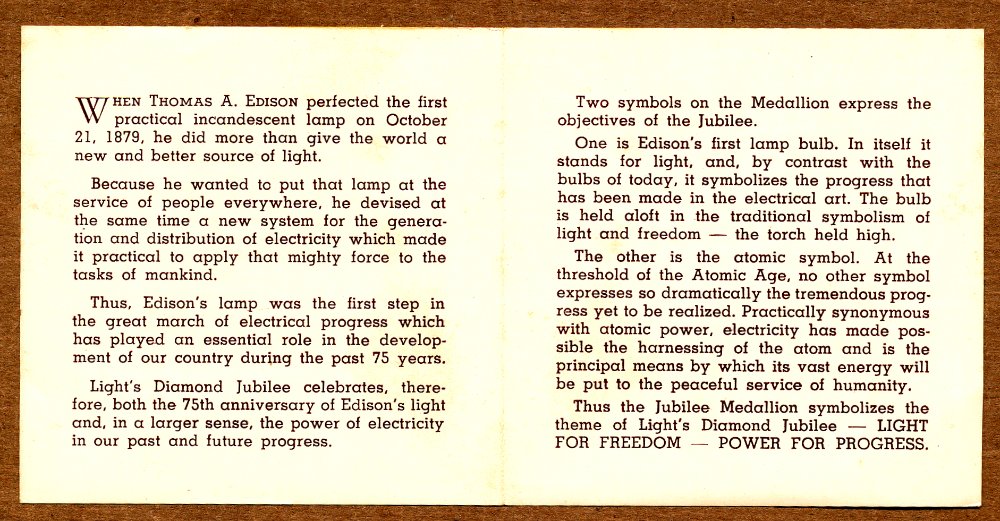 Commems-Collection-Medals:-1954-Light's-Diamond-Jubilee
