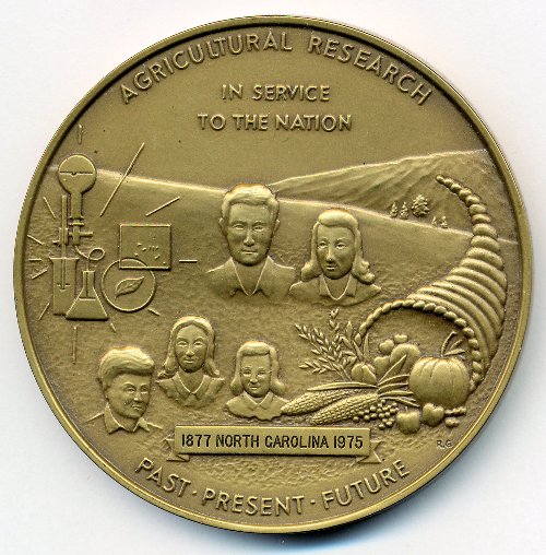 Commems-Collection-Medals:-1975-NC-Agricultural-Experiment-Station