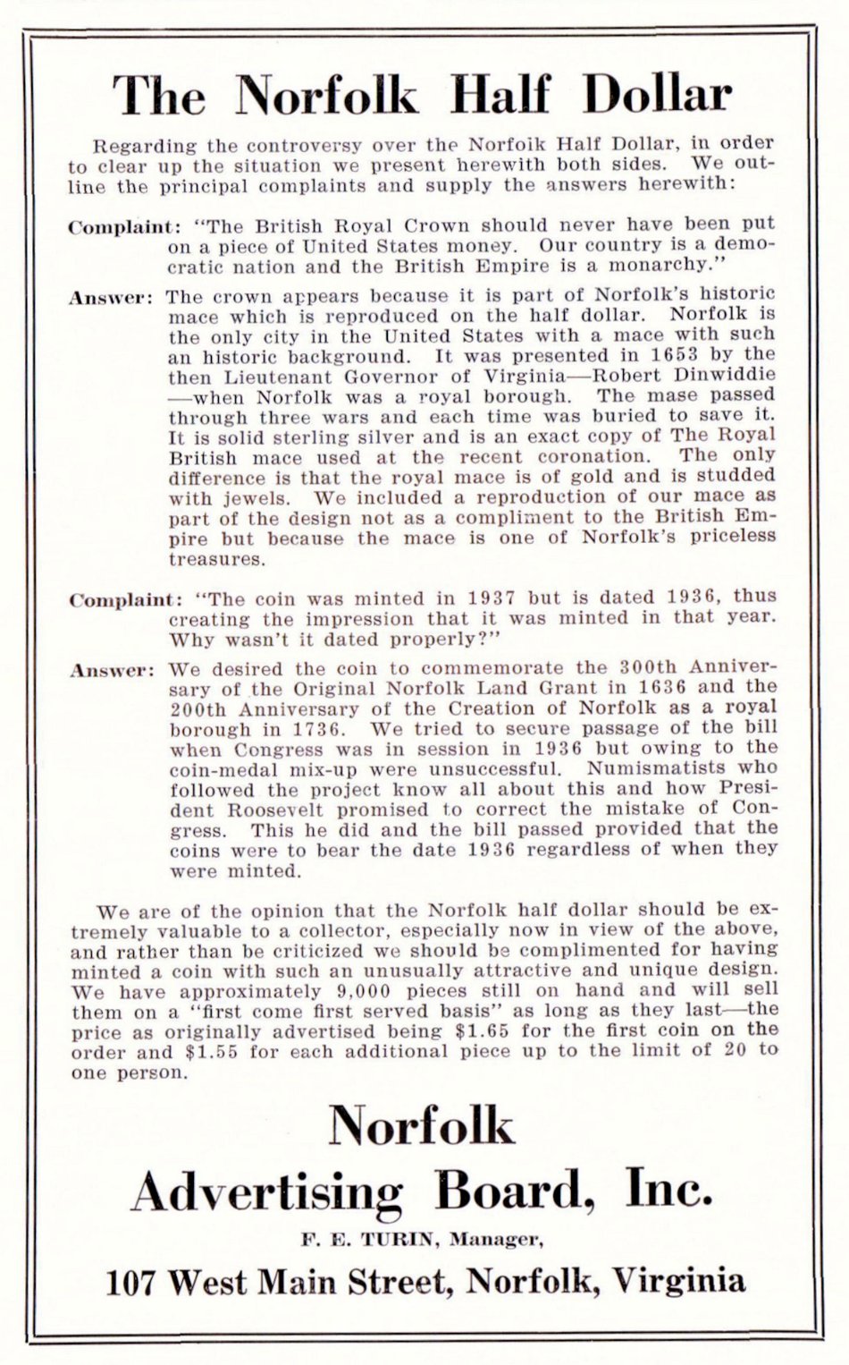 Commems-Collection-Classic:-Quick-Bits-#53---Norfolk-Controversy