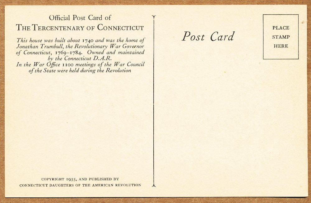 Commems-Collection-Classic:-1935-Connecticut-Tercentenary---Official-Postcards