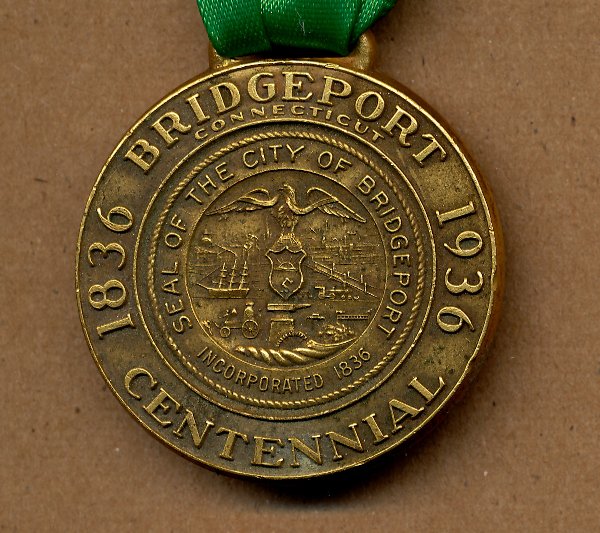 Commems-Collection-Classic:-1936-Bridgeport-Centennial---Official-Emblem-And-Badge