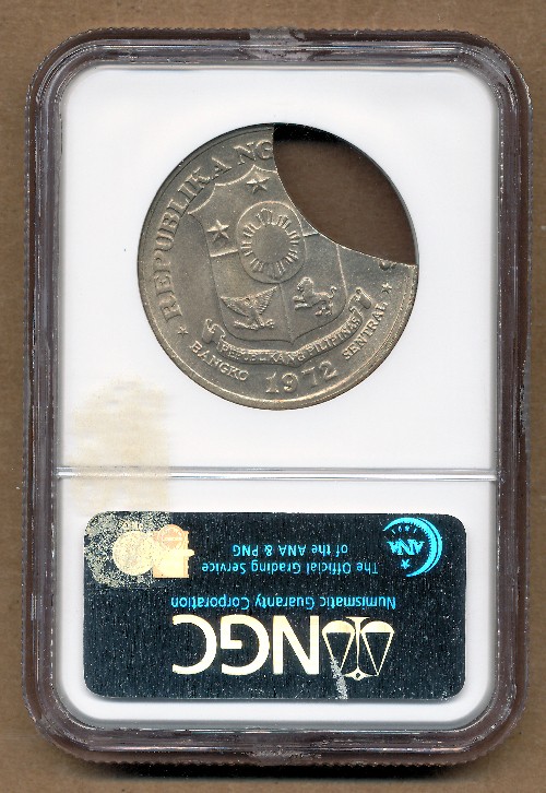 Commems-Collection-World:-1972-Philippines-1-Piso-Clip-Error