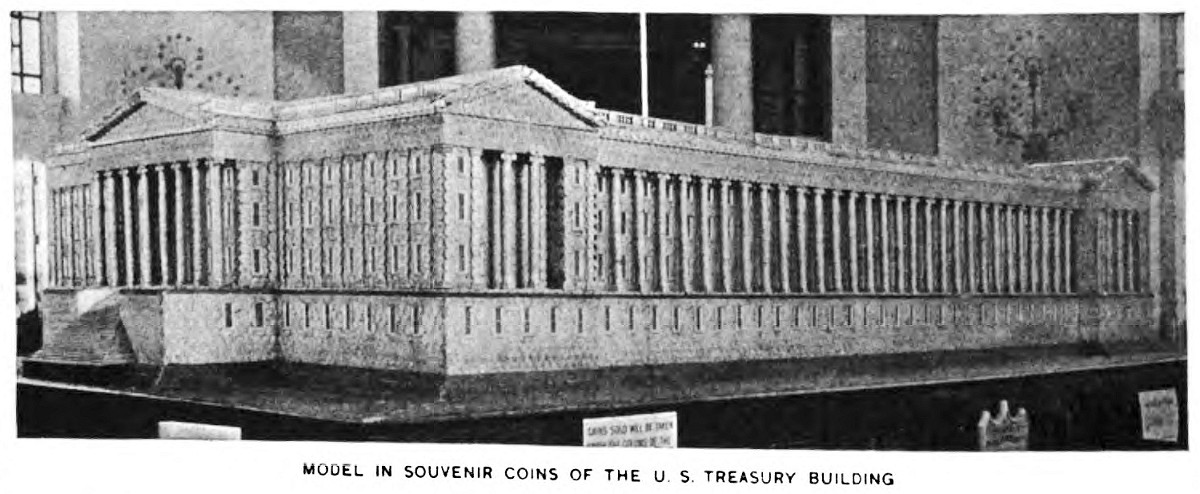 Commems-Collection-Classic:-Quick-Bits-#73---Treasury-Building-Made-Of-Columbian-Exposition-Coins