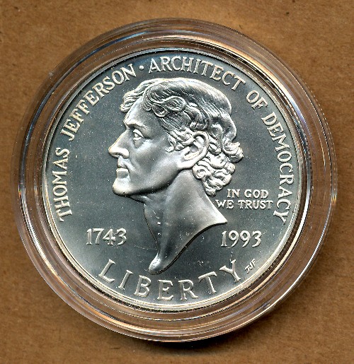 Commems-Collection-Modern:-1994-Thomas-Jefferson-250th-Anniversary-Of-Birth