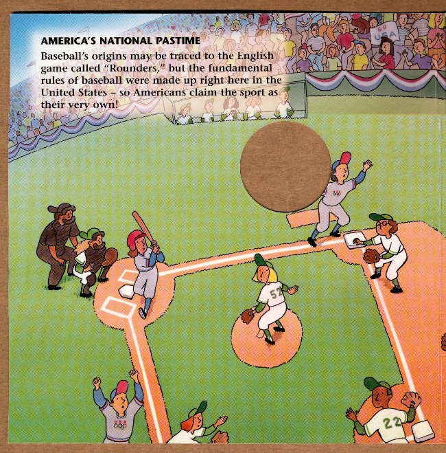 Commems-Collection-Modern:-1995-Atlanta-Olympics-Baseball-Half-Dollar-Young-Collector's-Set