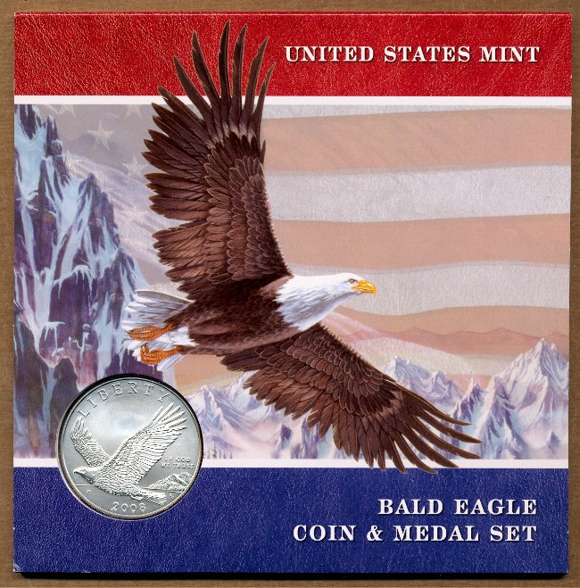 Commems-Collection-Modern:-2008-Bald-Eagle-Recovery-Coin-&-Medal-Set