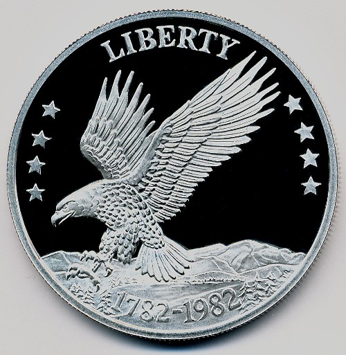 Commems-Collection-Bullion:-1982-Bald-Eagle-National-Symbol-Bicentennial