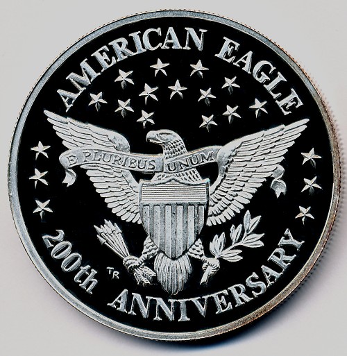 Commems-Collection-Bullion:-1982-Bald-Eagle-National-Symbol-Bicentennial