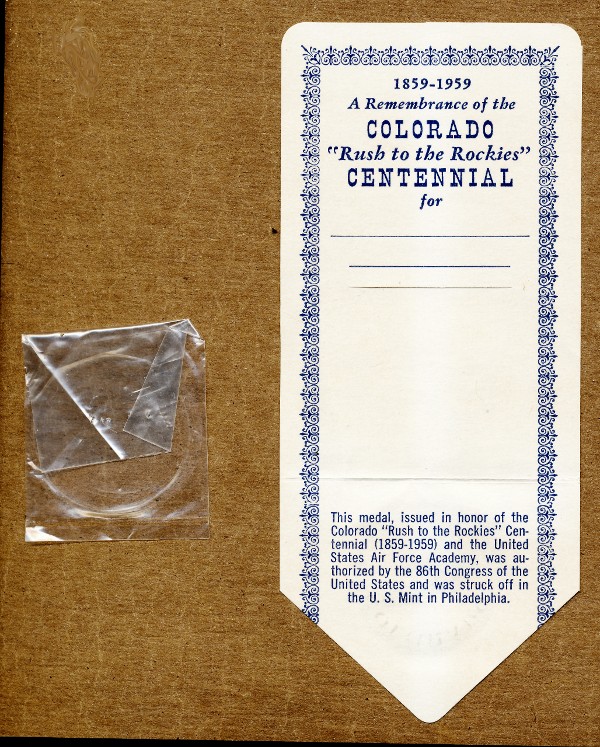 Commems-Collection-Classic:-1959-Colorado-Settlement-Centennial---Air-Force-Academy-Establishment