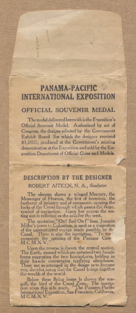 Commems-Collection-Classic:-1915-Panama-Pacific-International-Expositions---Medals