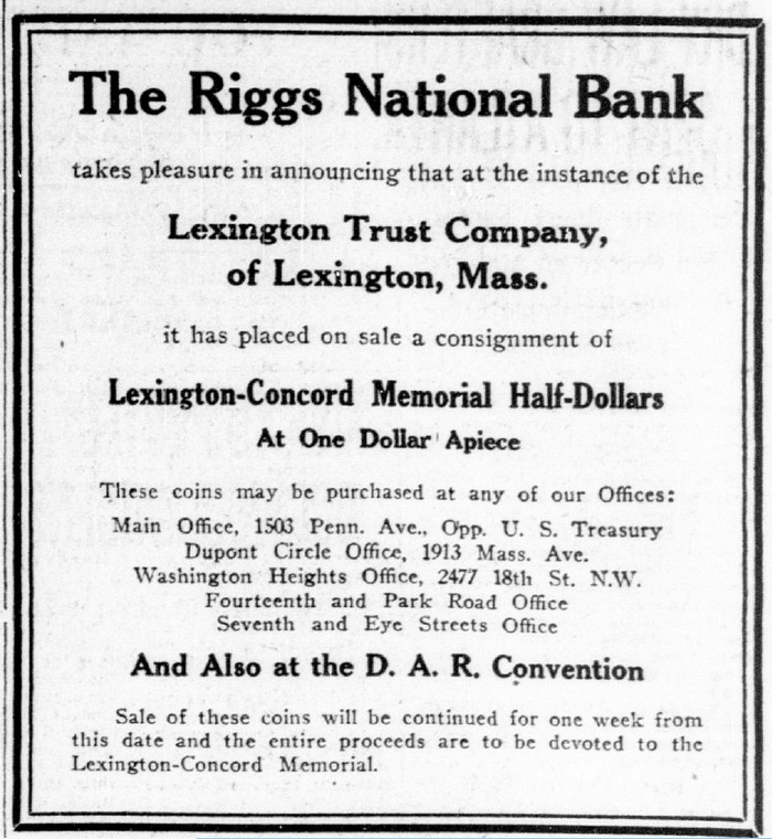 Commems-Collection-Classic:-1925-Battle-Of-Lexington-Concord-Sesquicentennial---D.-A.-R.-Convention