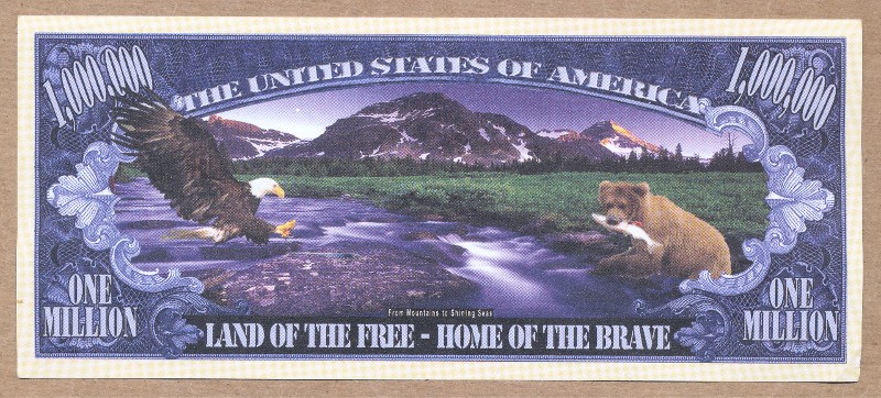 Commems-Collection-Exonumia:-2012-One-Million-Dollar-Fantasy-Note