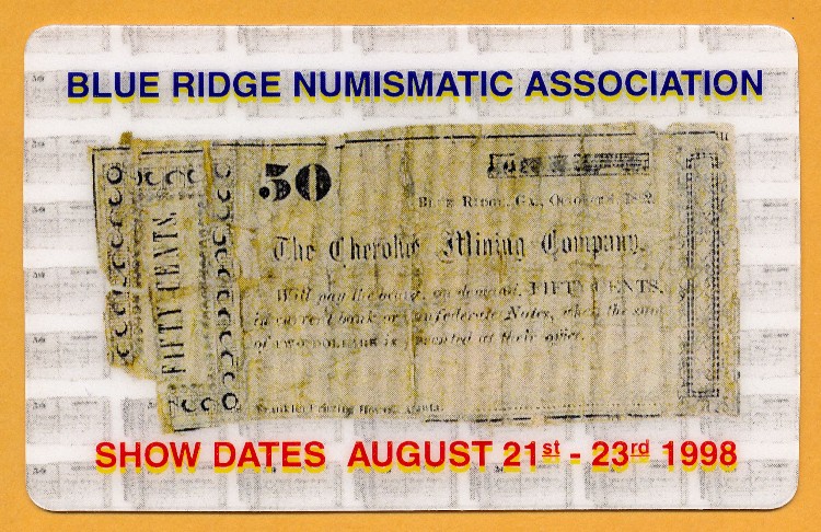Commems-Collection-Exonumia:-1997-98-B-R-N-A-Convention-Phone-Cards