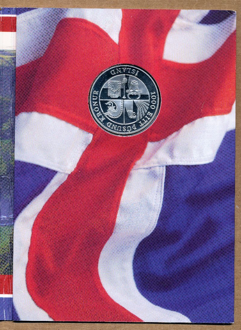 Commems-Collection-Modern:-2000-US---Iceland-Joint-Issue---Iceland-Coin-Folder