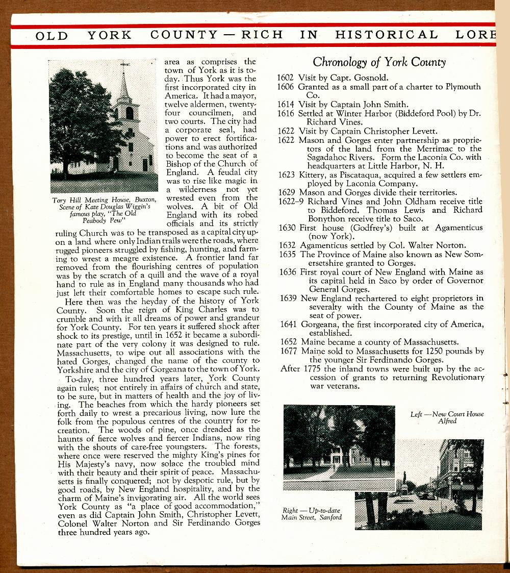 Commems-Collection-Classic:-1936-York-County,-Maine-Tercentenary---Promotional-Brochure