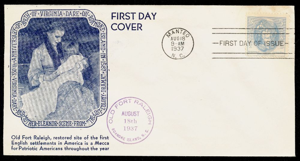 Commems-Collection-Classic:-Quick-Bits-131---1937-Virginia-Dare-FDC