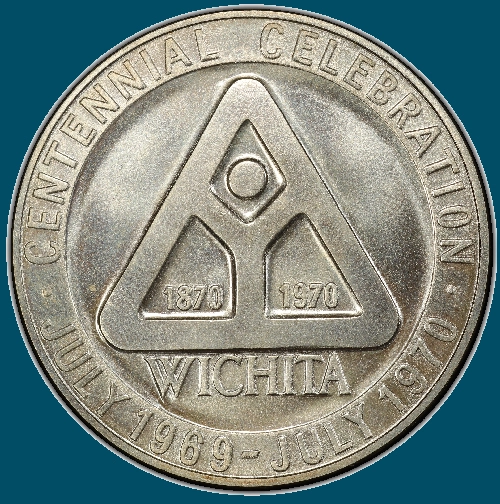 Commems-Collection-Medals:-1970-Wichita,-Kansas-Centennial----The-Medal
