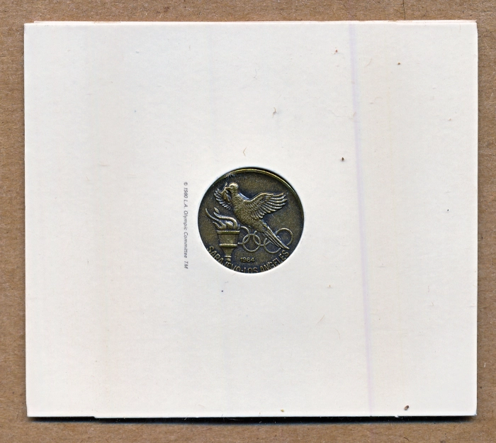 Commems-Collection-Medals:-1984-Los-Angeles-Sarajevo-Olympics-Friendship-Medal-&-Pin-Set