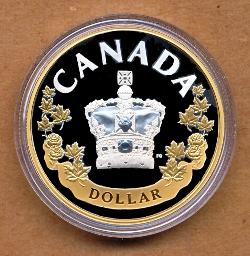 Commems-Collection-Canadian:-2022-Imperial-State-Crown-Silver-Dollar