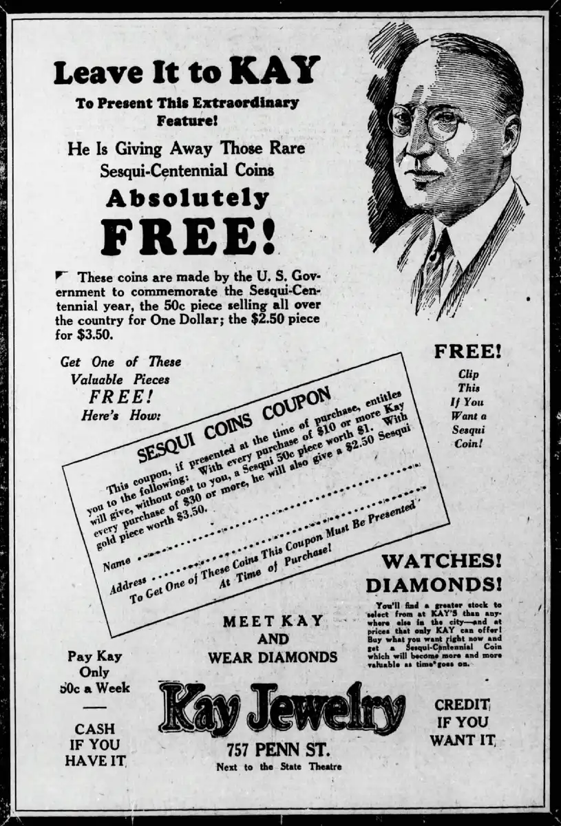 Commems-Collection-Classic:-1926-American-Independence-Sesquicentennial---Advertisement