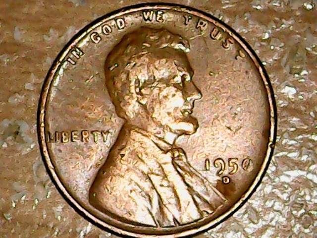 Look-A-1950-D-Penny-Missing-Half-The-0