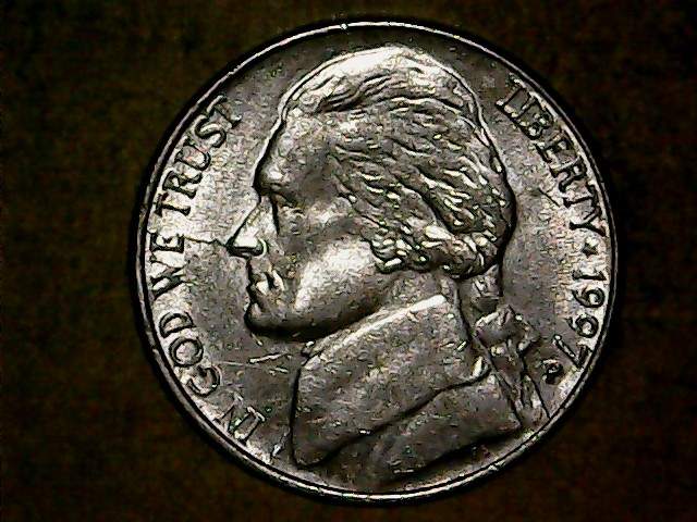 1997-P-Pinocchio-Nickel-With-Die-Cracks