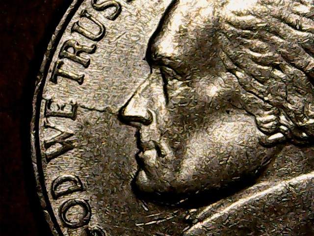 1997-P-Pinocchio-Nickel-With-Die-Cracks