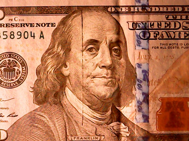 $100-Bill-With-Funny-Mark