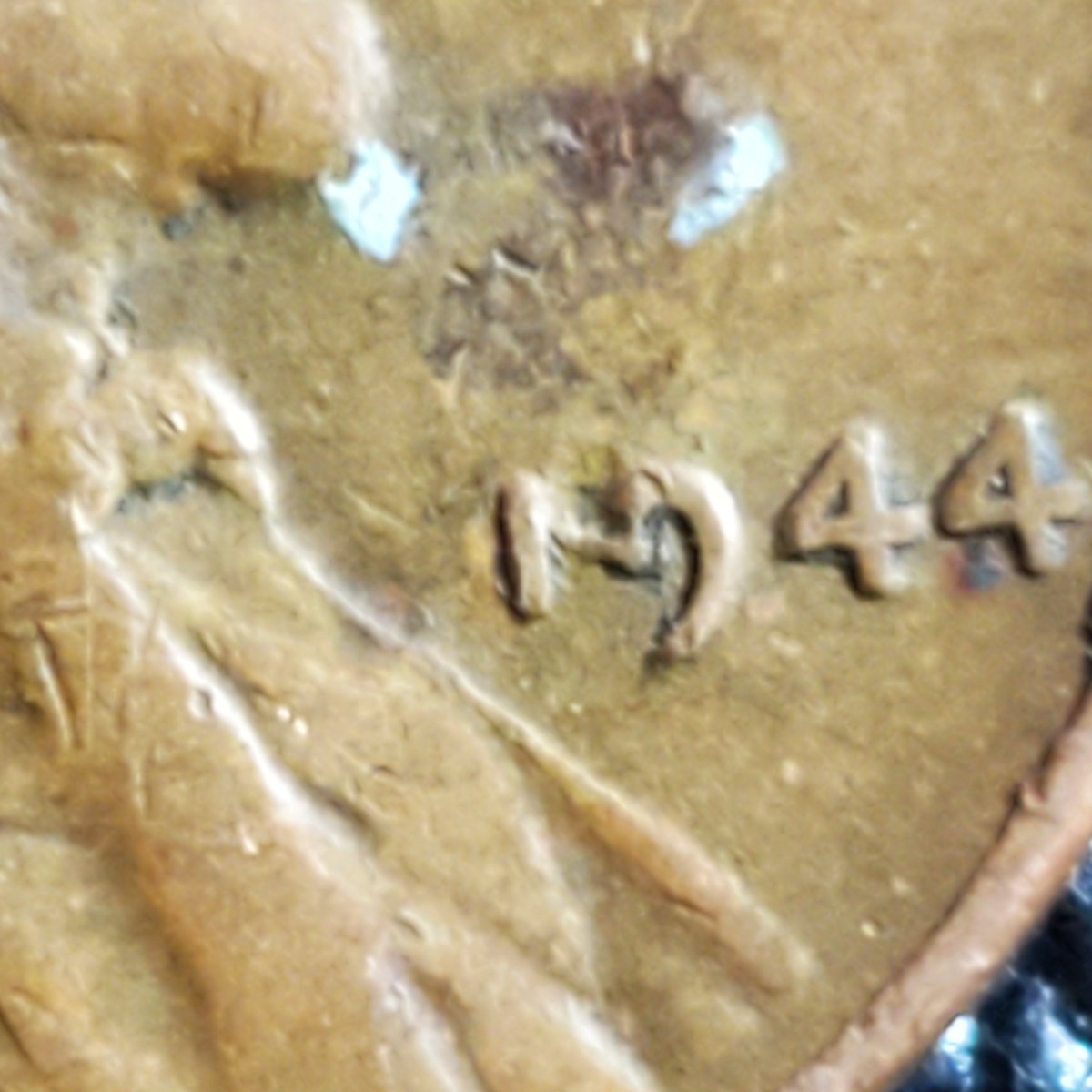 1944-Lincoln-Wheat-Cent---Damage-Or-Error