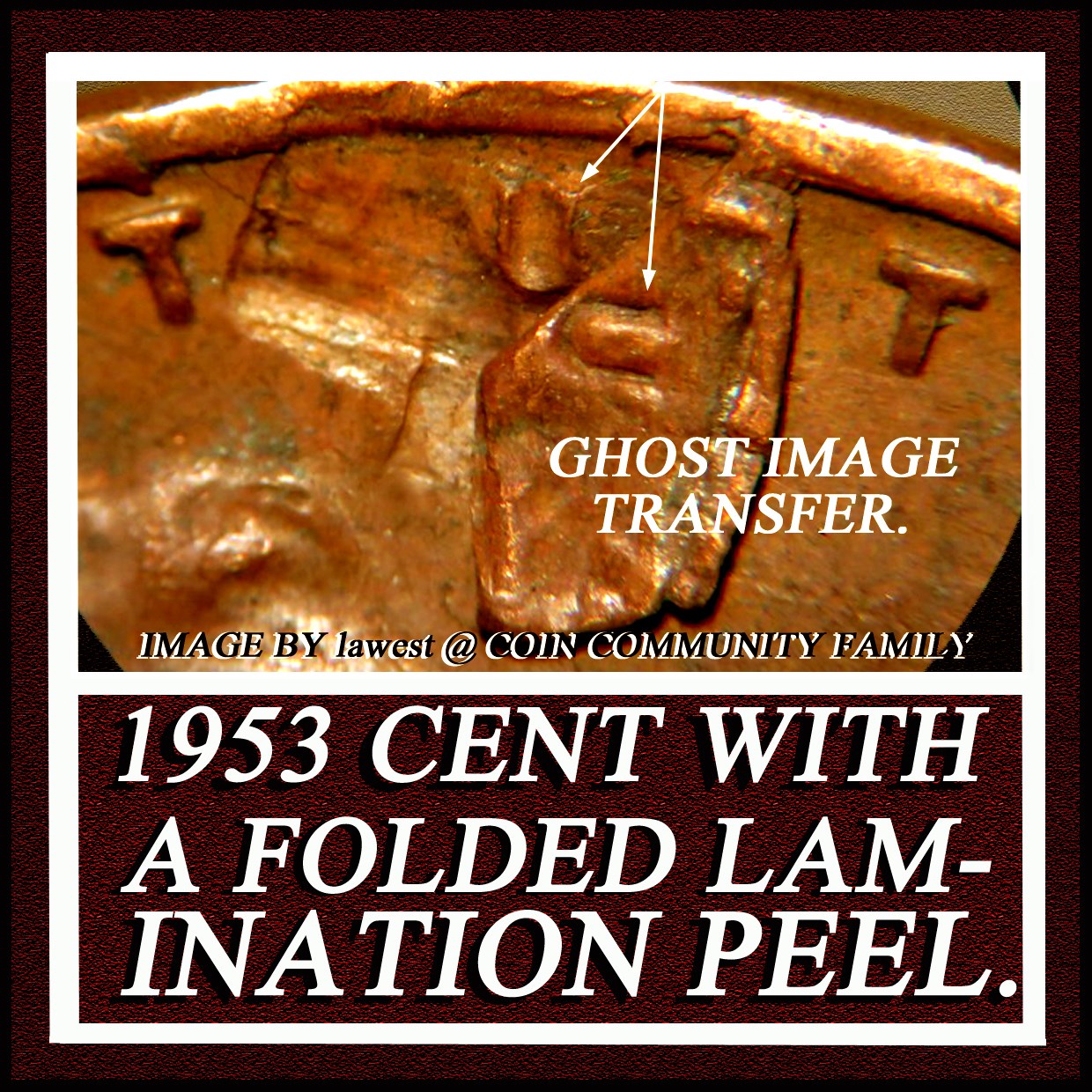 1920-Lincoln-Wheat-Cent-Mint-Error---Struck-Through-Large-Lamination-Peel